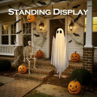 🎃 Halloween Special –  👻 Swinging Ghost with Lights ✨ Perfect for Yard Spooky Fun!