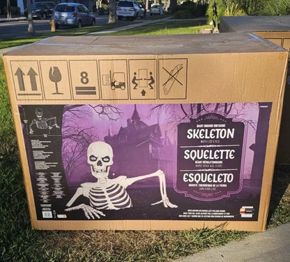 🎃 Early Bird Halloween Deal – Giant Skeleton with Glowing Eyes & Creepy Sounds