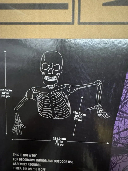 🎃 Early Bird Halloween Deal – Giant Skeleton with Glowing Eyes & Creepy Sounds