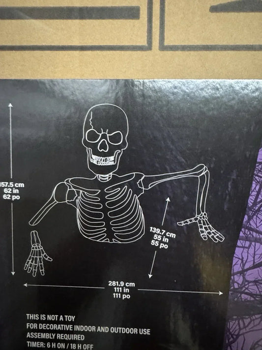🎃 Early Bird Halloween Deal – Giant Skeleton with Glowing Eyes & Creepy Sounds