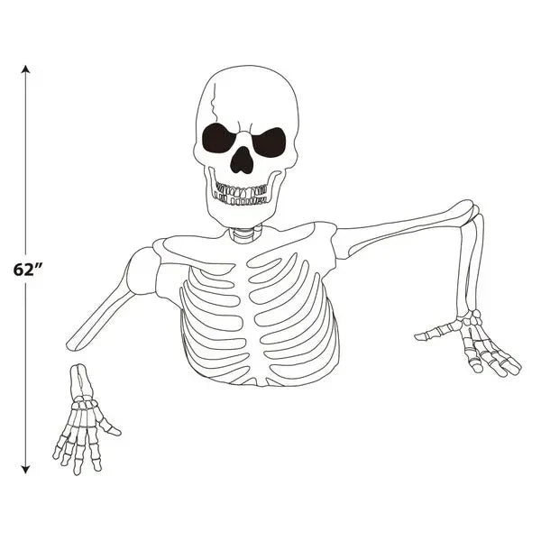 🎃 Early Bird Halloween Deal – Giant Skeleton with Glowing Eyes & Creepy Sounds