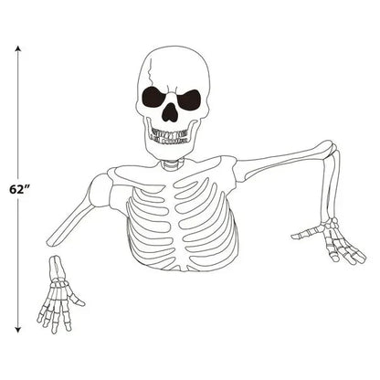 🎃 Early Bird Halloween Deal – Giant Skeleton with Glowing Eyes & Creepy Sounds